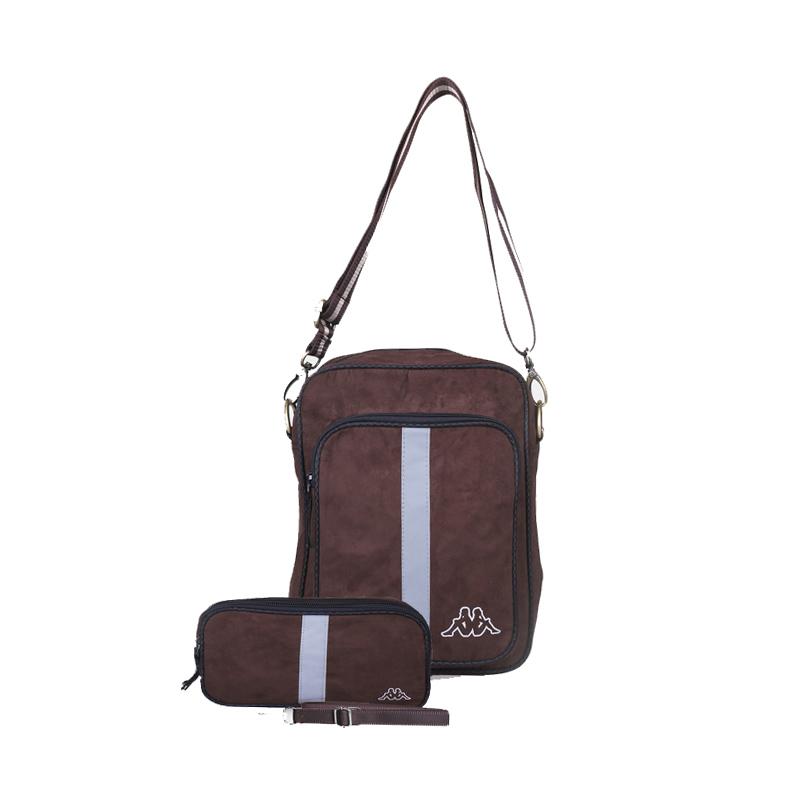 Jual Kappa Sling Bag with Waist Bag Tas Pria - Brown
