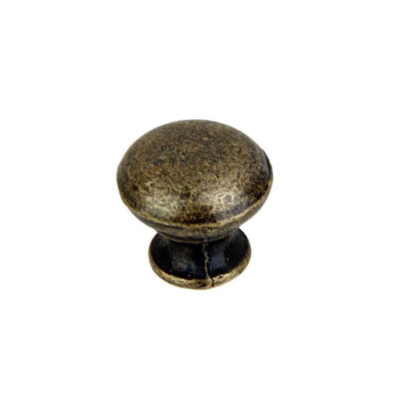 Promo 6 Antique Brass Drawer Round Pulls Cupboard Bin Knob