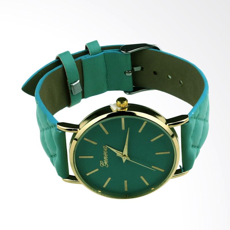 Jual Geneva Korea Tali Besar Jam Tangan Wanita - Green