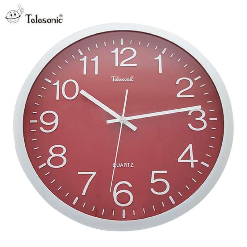 Jual (Telesonic)Telesonic/Uranus Clocks Simple Design Wind Red Clock