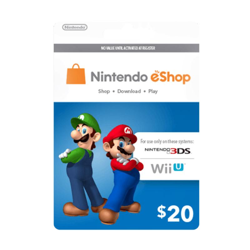 Jual Nintendo Eshop Voucher [20$] Online - Harga