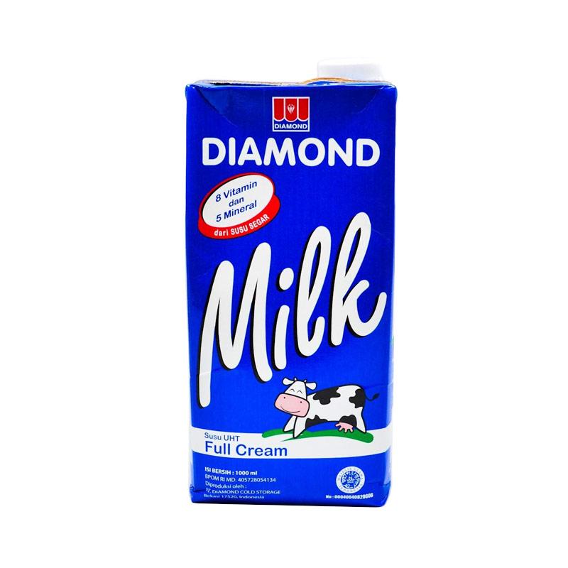 Jual Diamond UHT Susu FUll Cream [1 L] Online - Harga 