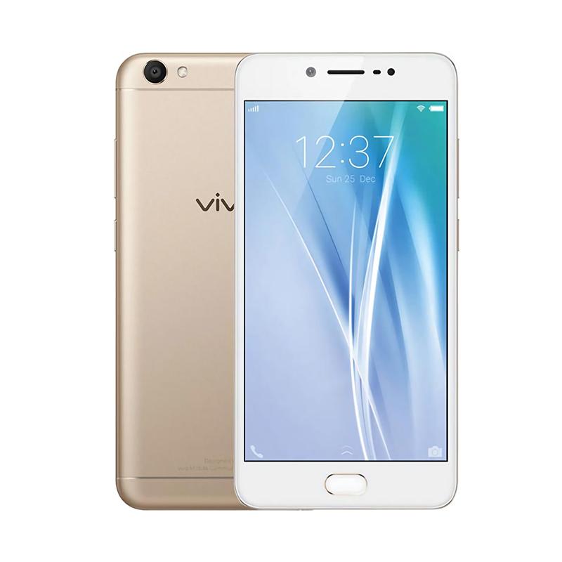 Jual VIVO V5 Smartphone - Gold [32GB/ 4GB] Free Speaker Bluetooth + I