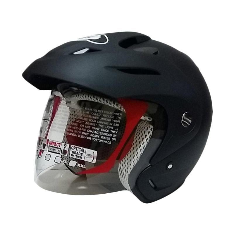 Jual KYT Romeo Helm Half Face Black Doff di Seller FU Shop