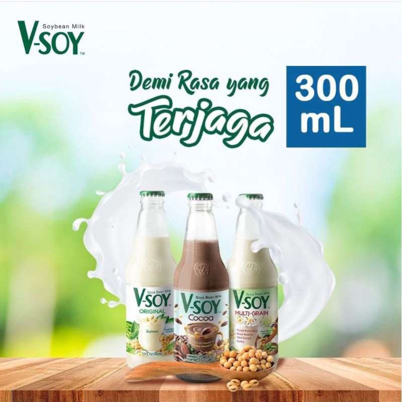 Jual Vsoy Susu Kedelai Botol Kaca 300ml 300 Ml Vsoy Soya Soy Di Seller The Only Moon Star