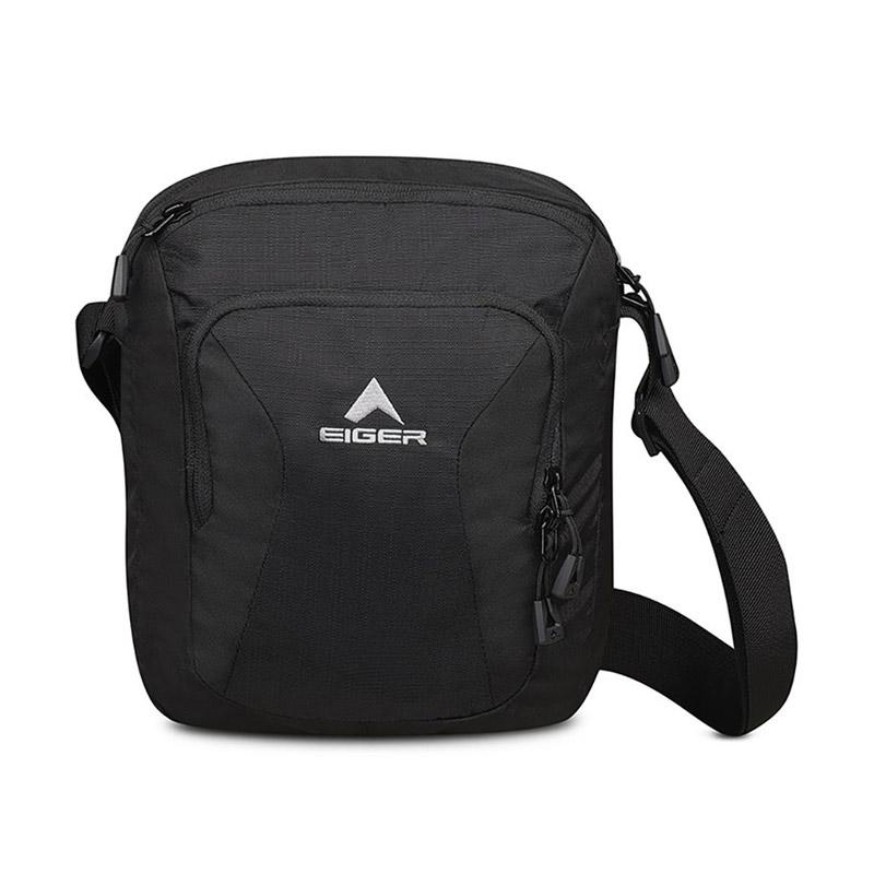 Promo Eiger Simple Medium Basic Shoulder Bag Pria [3387/ 5 L] Hitam