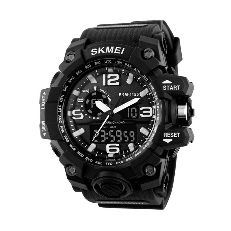 jual skmei 1155blk jam tangan pria hitam harga jual skmei 1155blk jam tangan pria hitam harga