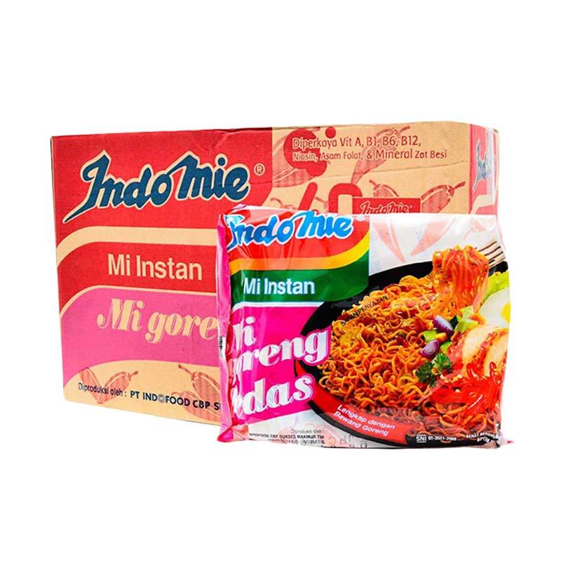 Jual Indomie Goreng Pedas Mie Instan [1 dus/40 pcs] di Seller Satu Sama