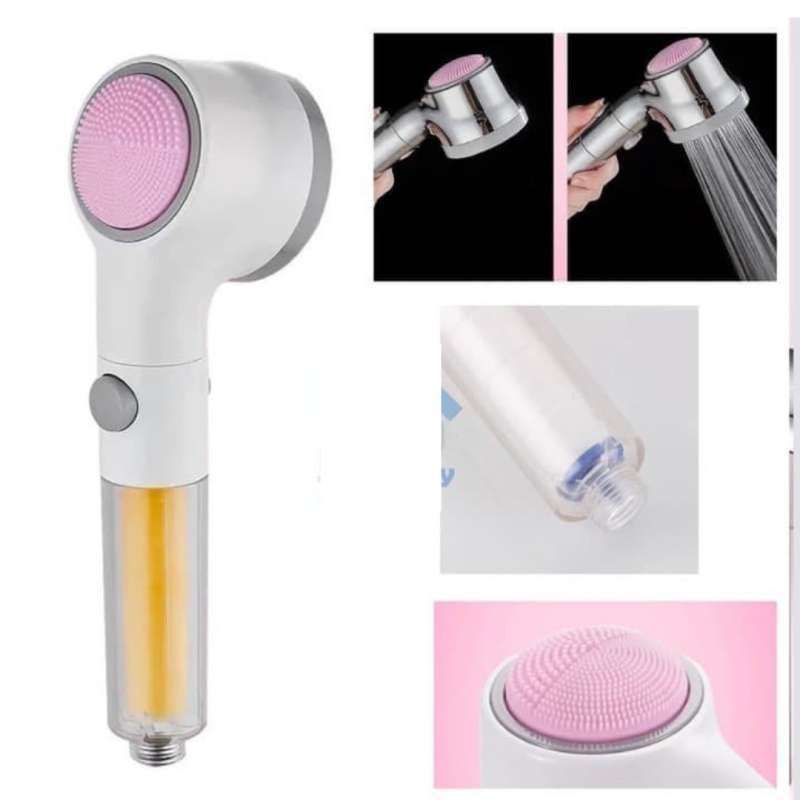 Jual Kino Jepang Head Jet Shower Brush Keran Sikat Mandi 2 In 1 Air