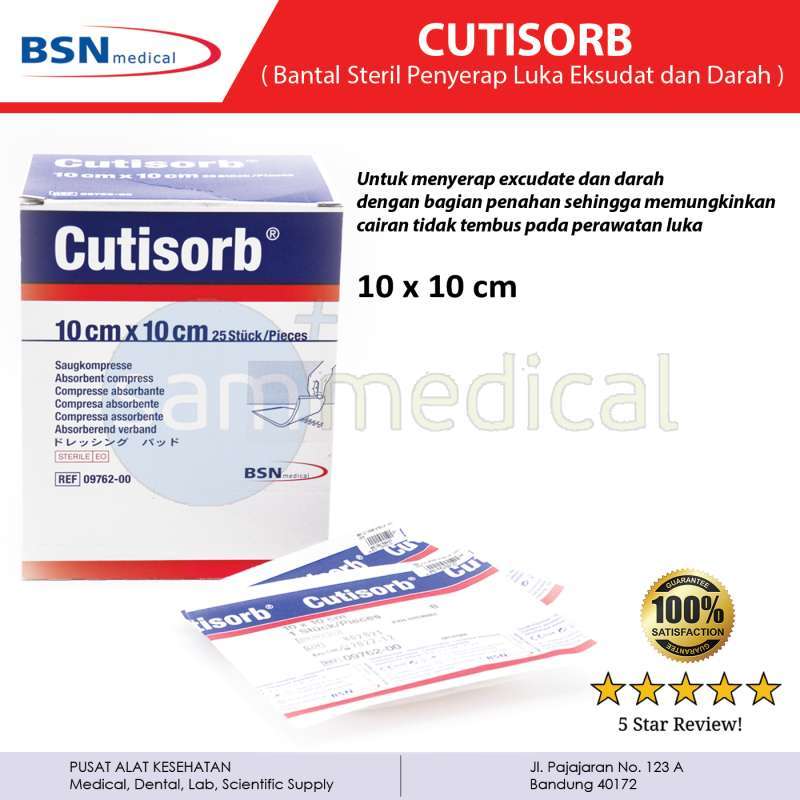Jual BSN Cutisorb steril 10x10cm / Modern dressing/ perawatan luka di