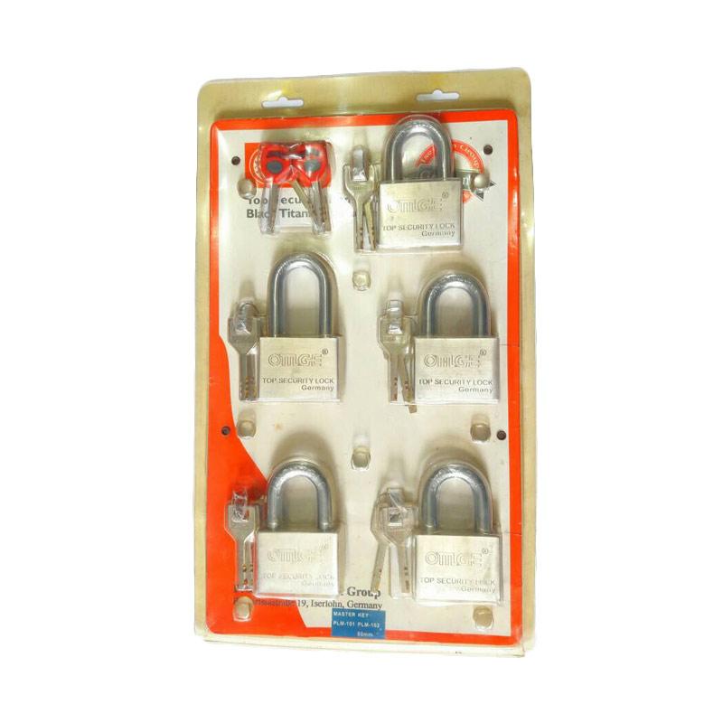 jual omge gembok master key set 50 mm 5 pcs jual omge gembok master key set 50 mm 5 pcs