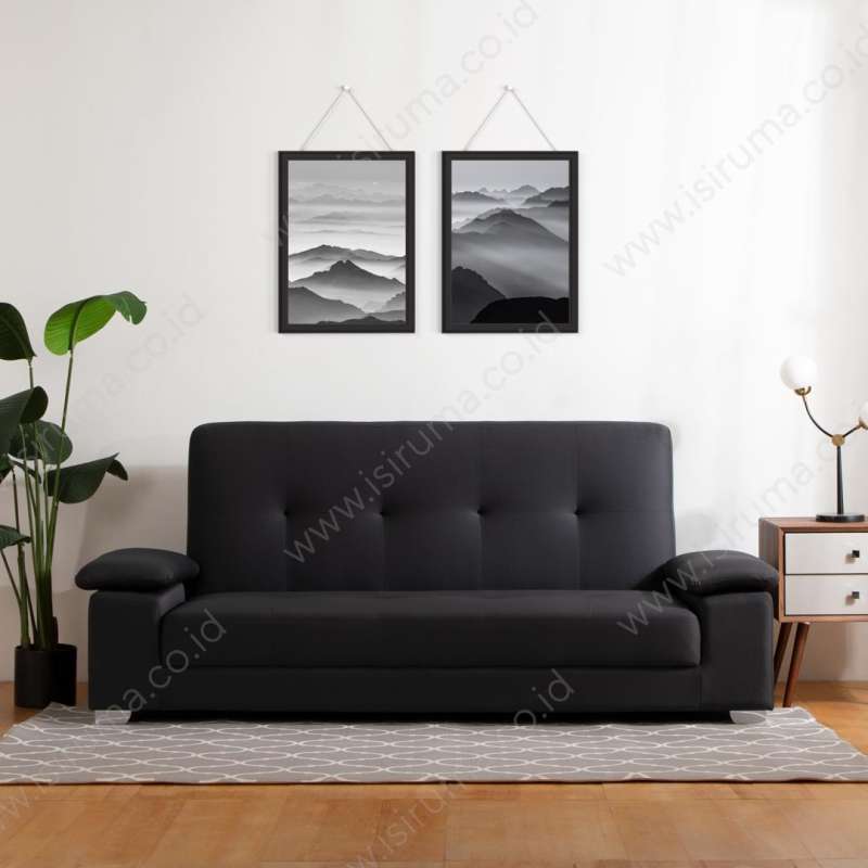 Jual Sofa Bed Minimalis BRISTOL Isiruma Brill Black di Seller