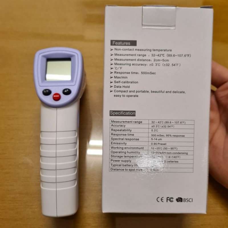 Jual INFRARED THERMOMETER WINTACT WT3656 NONCONTACT MANUSIA SALEPRICE