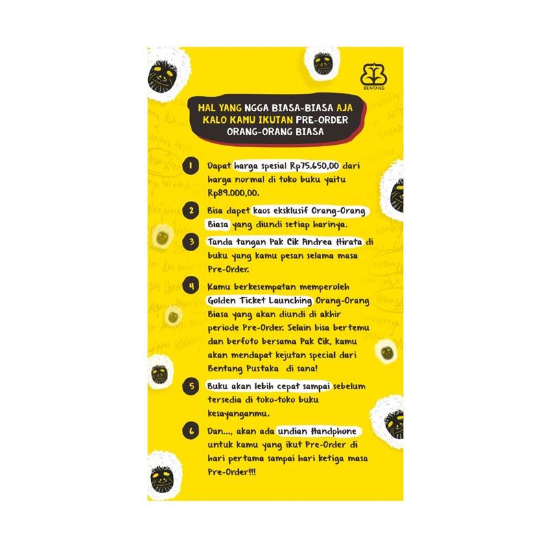 Jual Bentang Pustaka OrangOrang Biasa by Andrea Hirata