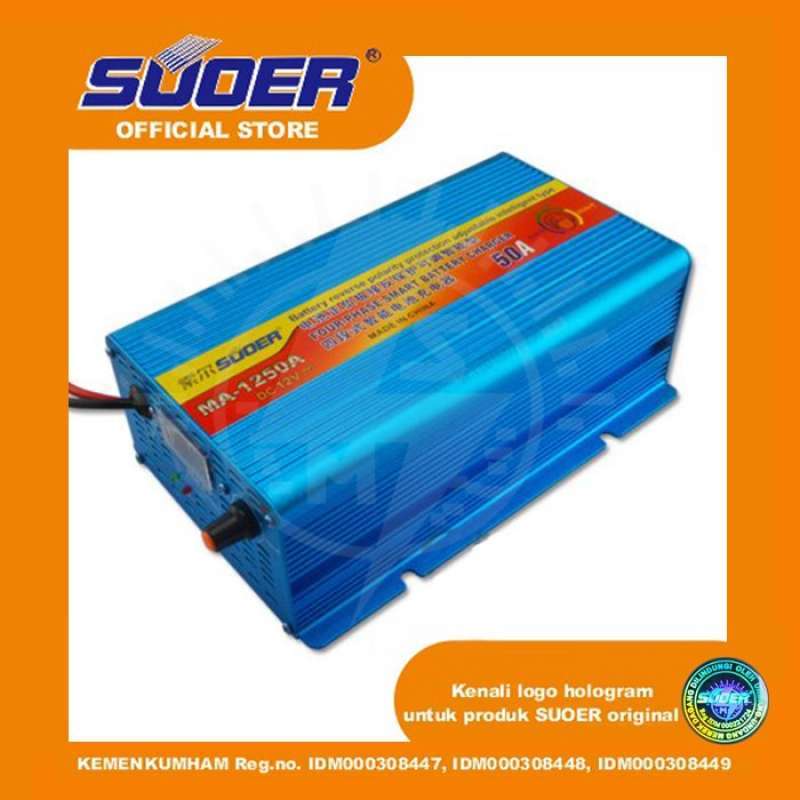 Jual Charger Aki / cas accu 12 Volt 50 Ampere MA-1250 Suoer di Seller
