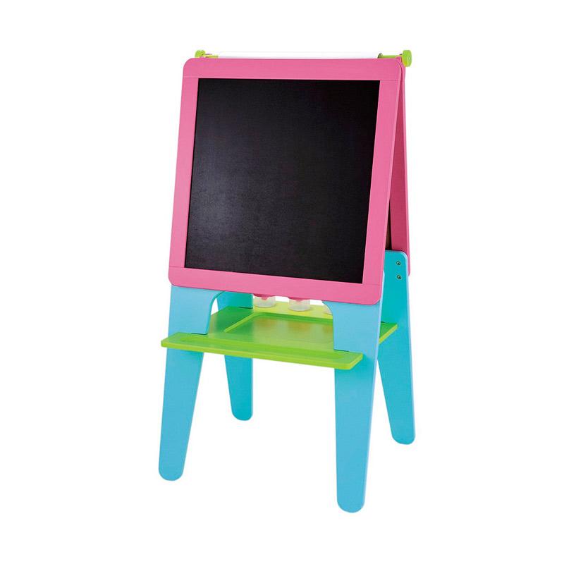 â Elc 133533 Wooden Double Sided Easel Papan Tulis - Pink