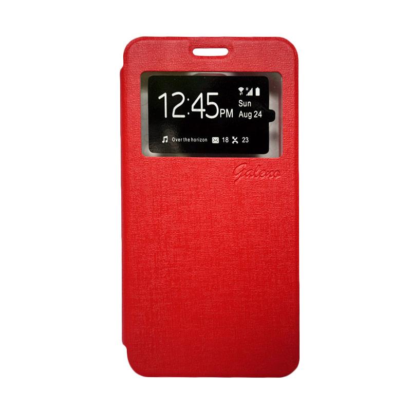 jual galeno flip cover casing for lenovo a5000 merah jual galeno flip cover casing for lenovo a5000 merah