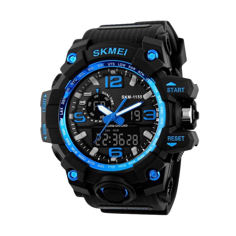    Jual Skmei 1155BLU Jam Tangan Pria - Hitam Terbaru - Harga
