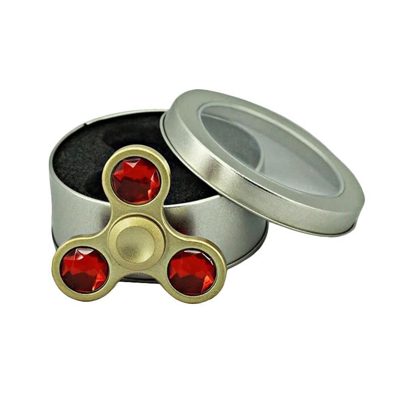 Gold Fidget Spinner With Diamonds
