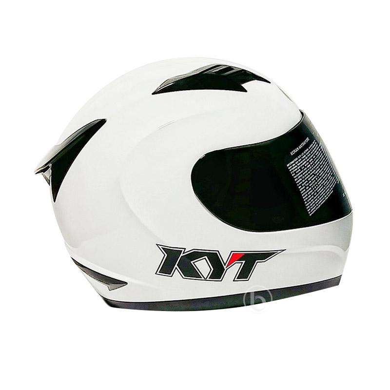 Jual KYT R10 Helm  Full  Face  Solid White XL Online Maret 