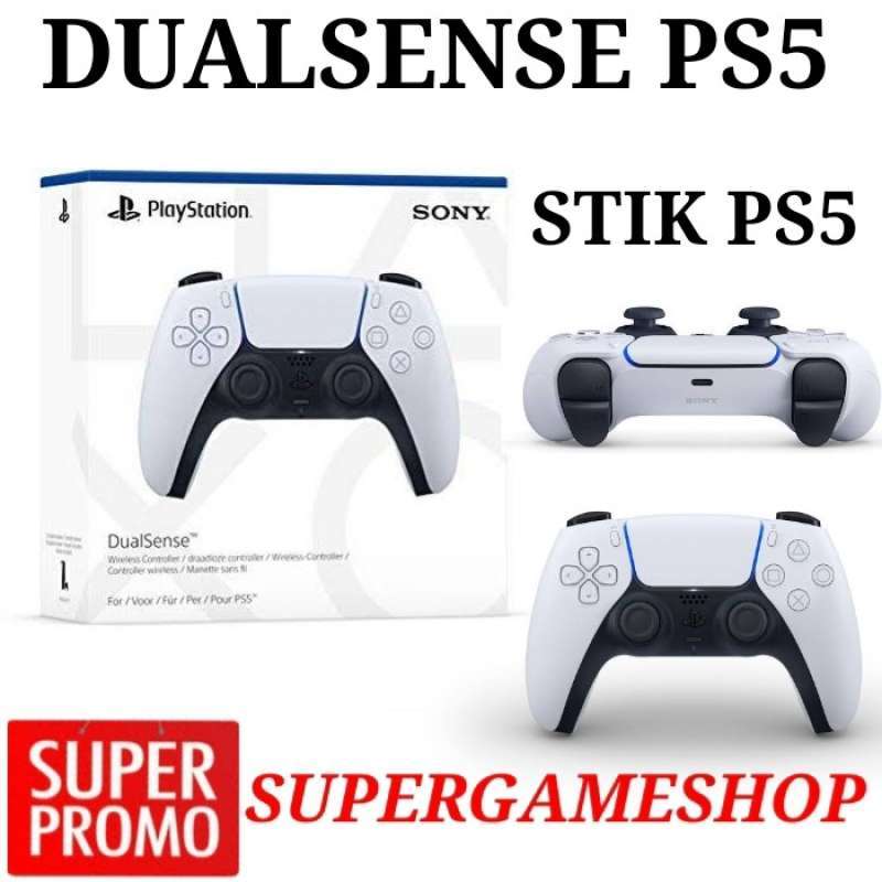 Promo SUPERGAMESHOP - SONY Stik PS5 Dualsense Wireless Controller PS5 Diskon 31% di Seller Super