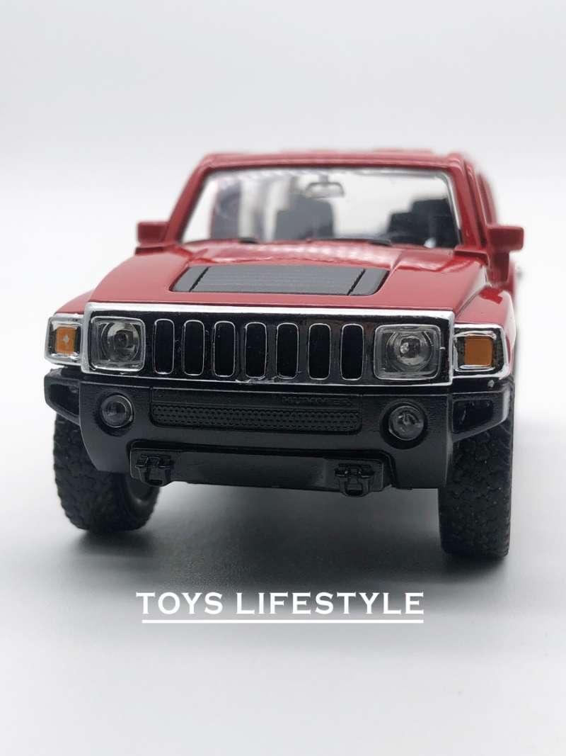 Welly Hummer H3 Vert Militaire 1/34–1/39 Modèle Voiture Métal Miniature Portes Ouvrantes