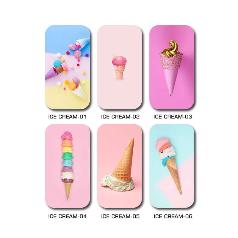 Promo ICE CREAM PAJANGAN DEKORASI DINDING WALLDECOR RUANG POSTER 30X16