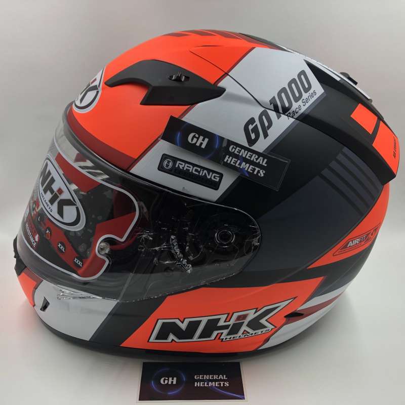Jual HELM NHK GP1000 GP 1000 SXR BLACK ORANGE DOFF DOUBLE VISOR FULL