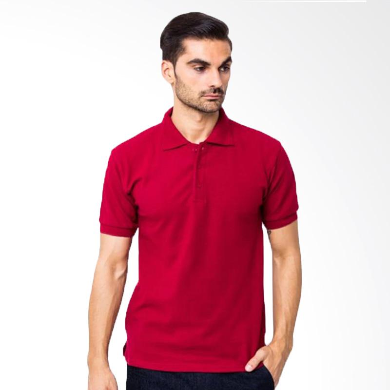 Jual Yari s Fashion Kaos  Kerah Polo  Shirt Merah  Marun  