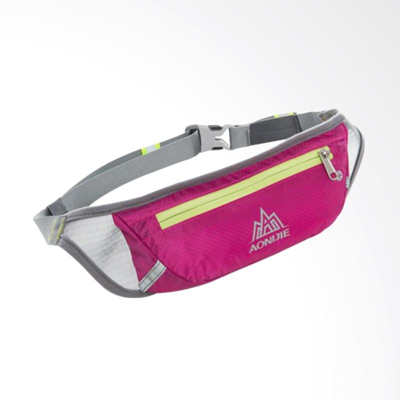 Jual Aonijie Waist Bag Sporty Tas Pinggang Pria Merah jual aonijie waist bag sporty tas pinggang pria merah