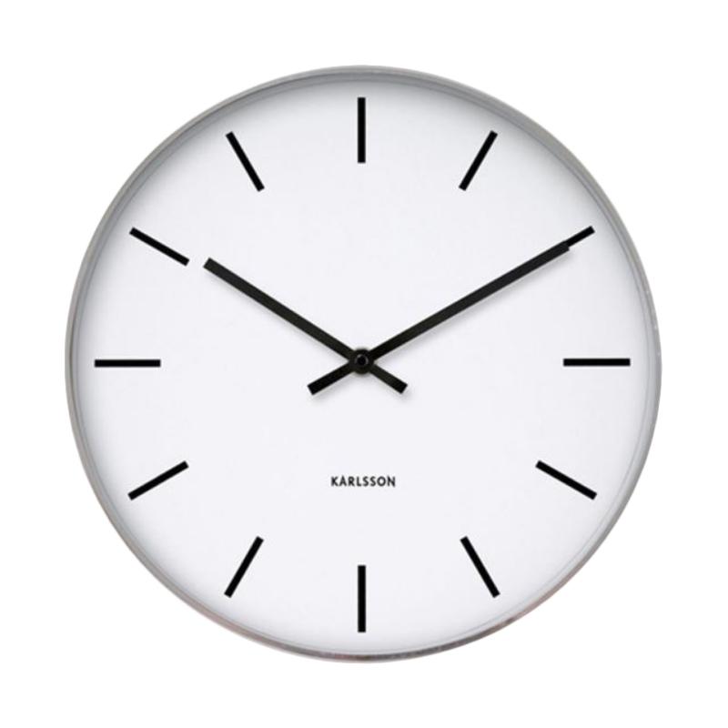 Jual Karlsson Wall Clock Station Classic Steel Polished D37,5Cm di