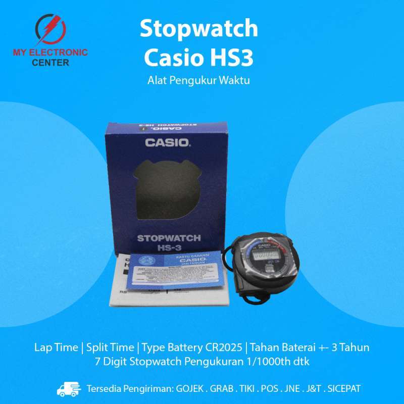 Promo Stopwatch Casio HS3 Alat Pengukur Waktu Stop Watch Casio HS3