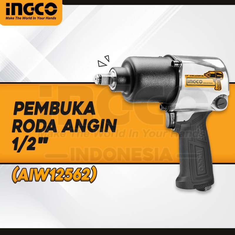 Jual PEMBUKA RODA ANGIN/AIR IMPACT 1/2INC INGCO AIW12562 di Seller ...