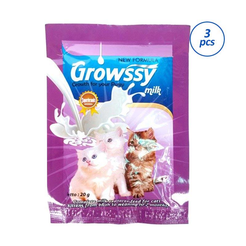 takaran susu growssy untuk anak kucing - harga susu anak kucing - Kiabbilu