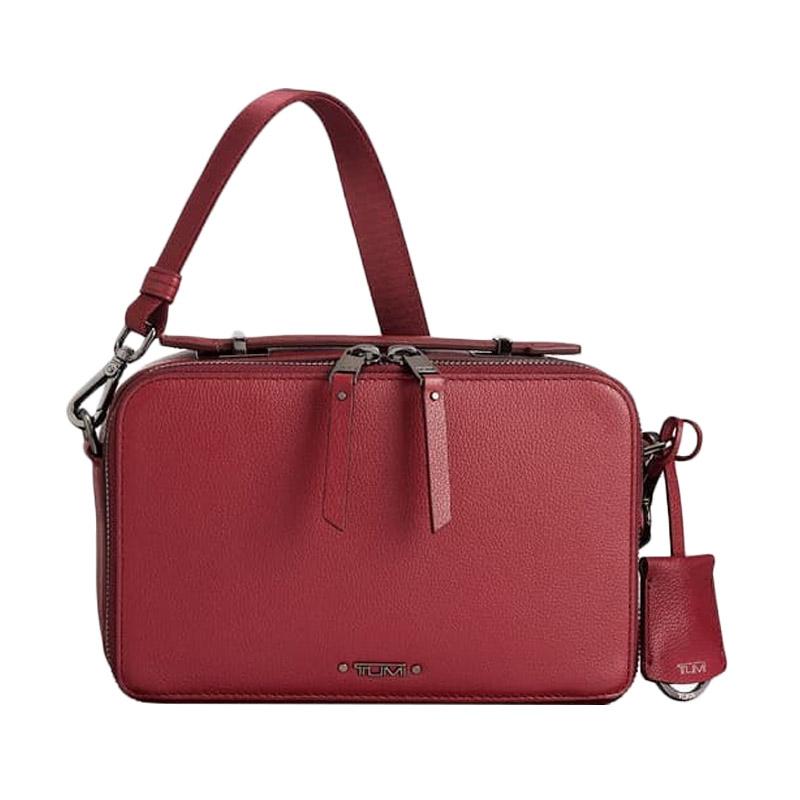 Jual TUMI Voyageur Aberdeen Crossbody Leather Sling Bag Wanita di