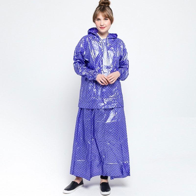 Jual DIJAMIN MURAH - Plevia 870 Polkadot Jas Hujan Jaket