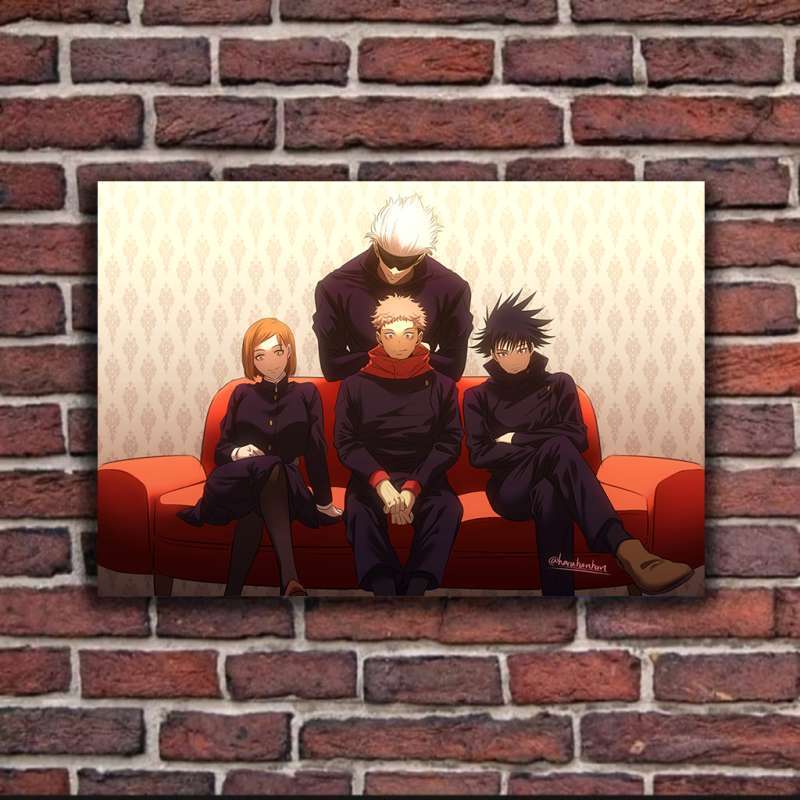 Promo Hiasan Dinding Anime Gojo satoru Team jujutsu kaisen Diskon 38% ...