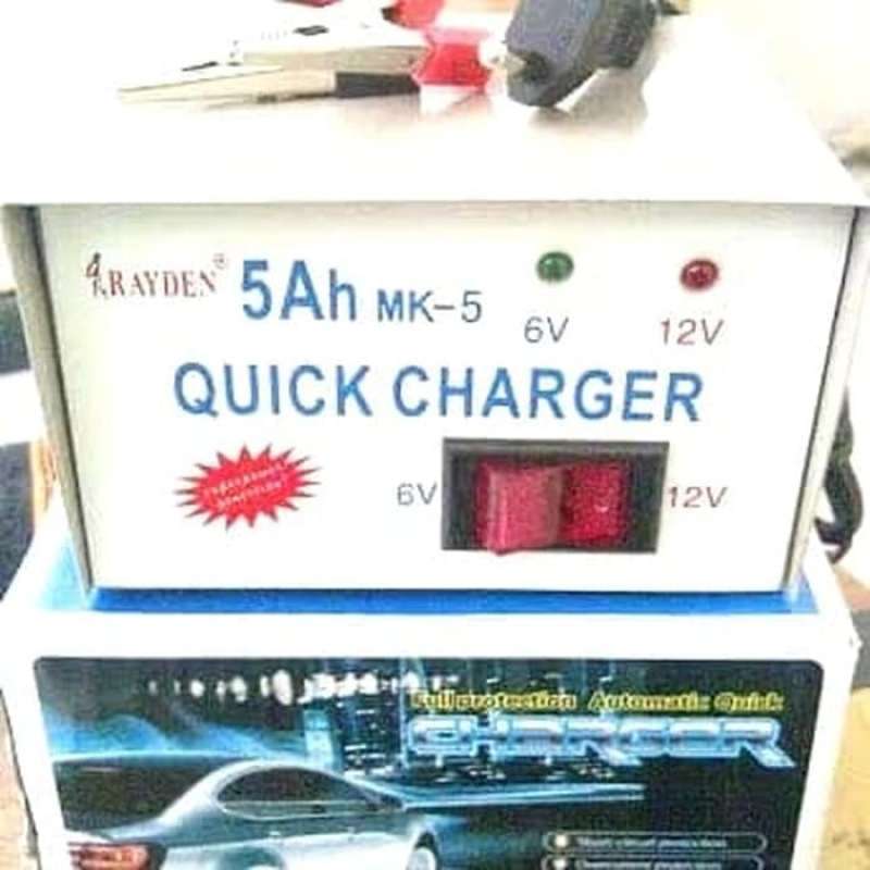 Jual RAYDEN CHARGER ACCU 5A - 6V 12V/RAYDEN CAS AKI 5A / BATTERY CHARGE
