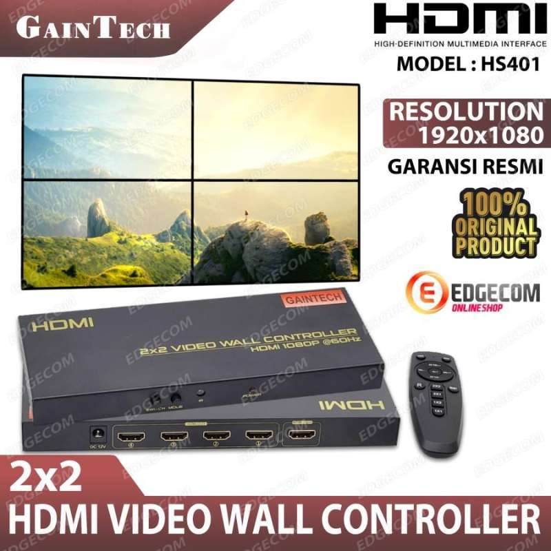 Jual HDMI Video Wall Controller 4 Port GAINTECH di Seller