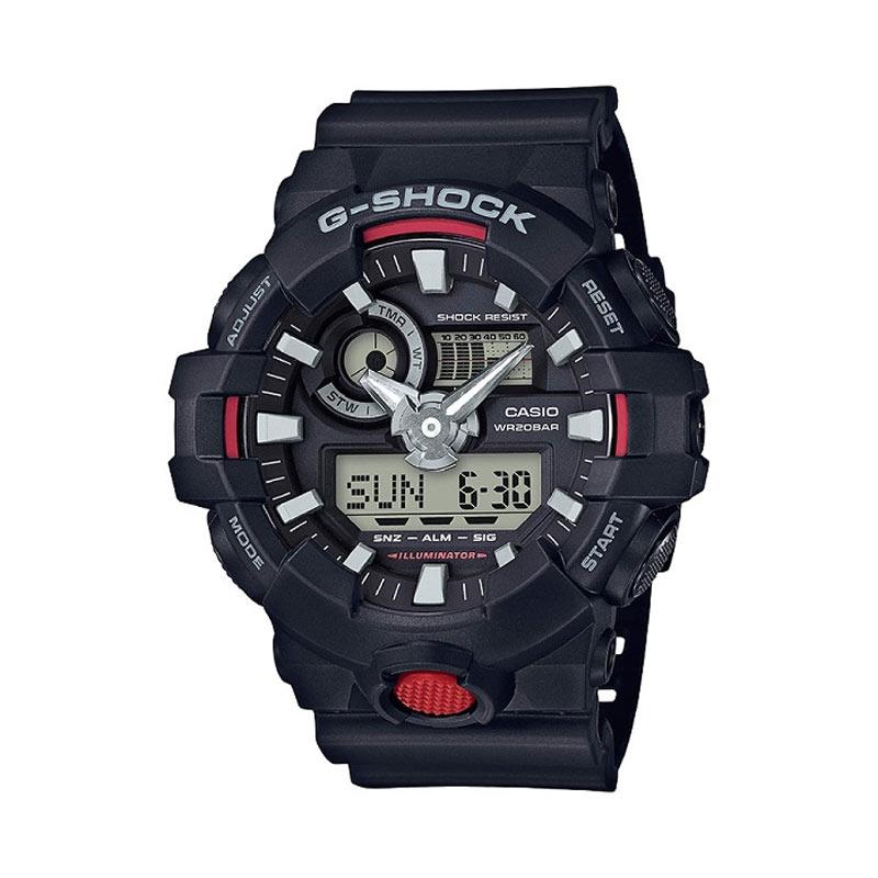 Jual Jam Tangan Pria Casio GShock Digital Analog Black Resin Strap GA