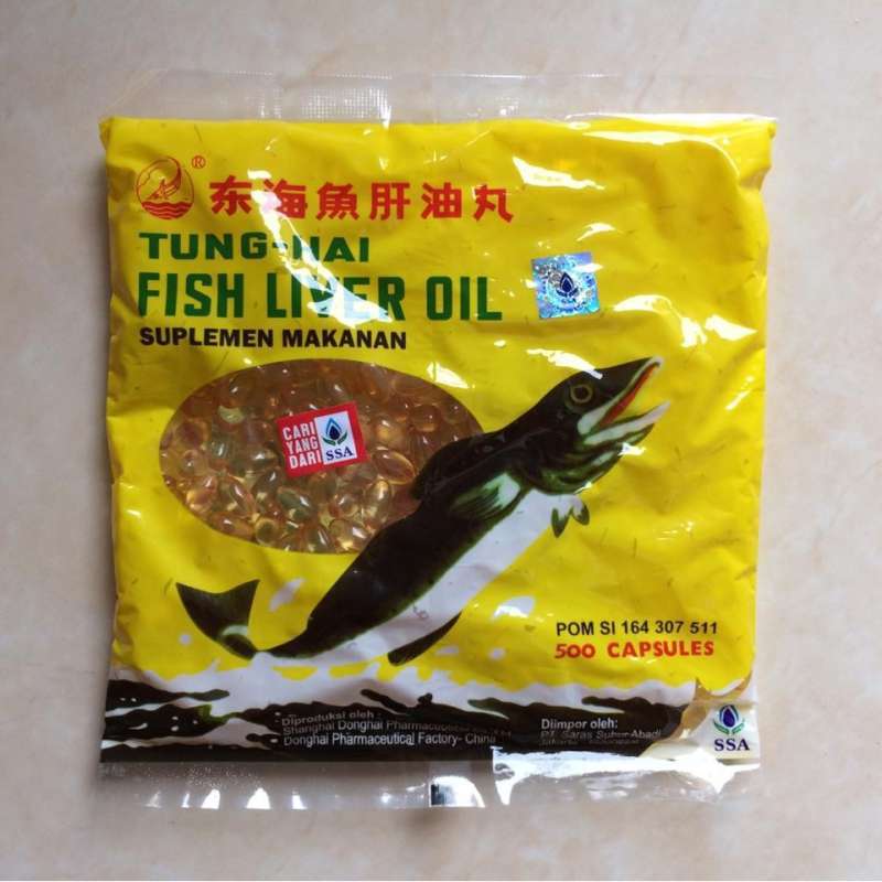 Jual Minyak Ikan Kucing Tung Hai Fish Liver Oil Repack Isi 10 Butir