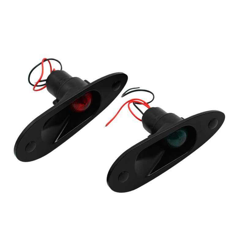 Promo BOAT MARINE LED Side Mount Navigation Lights Red Green Flush