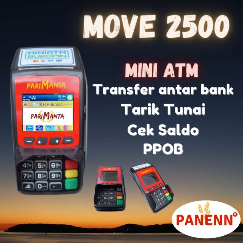 Jual EDC Mini ATM Parimanta Ingenico Move 2500 Tarik Tunai dan Transfer ...
