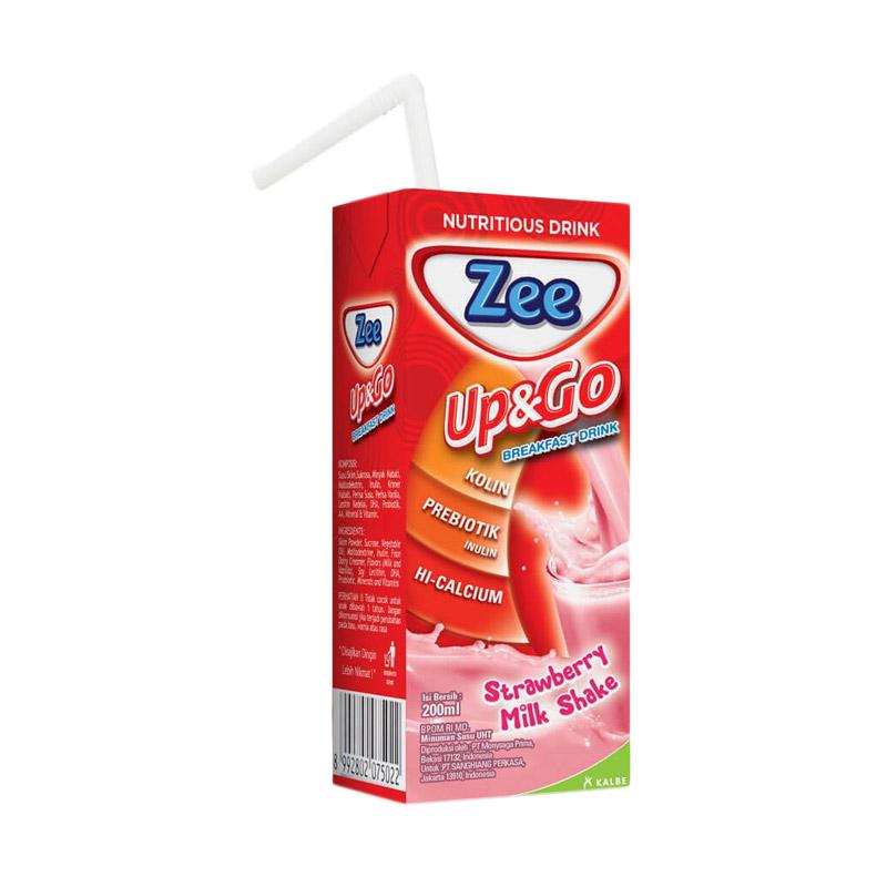 Jual Zee Up Go Strawberry Milk Shake Susu UHT Kotak 200 