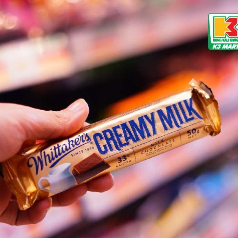Jual WHITTAKERS Creamy Milk Coklat Batang [50 G] di Seller K3MART ...