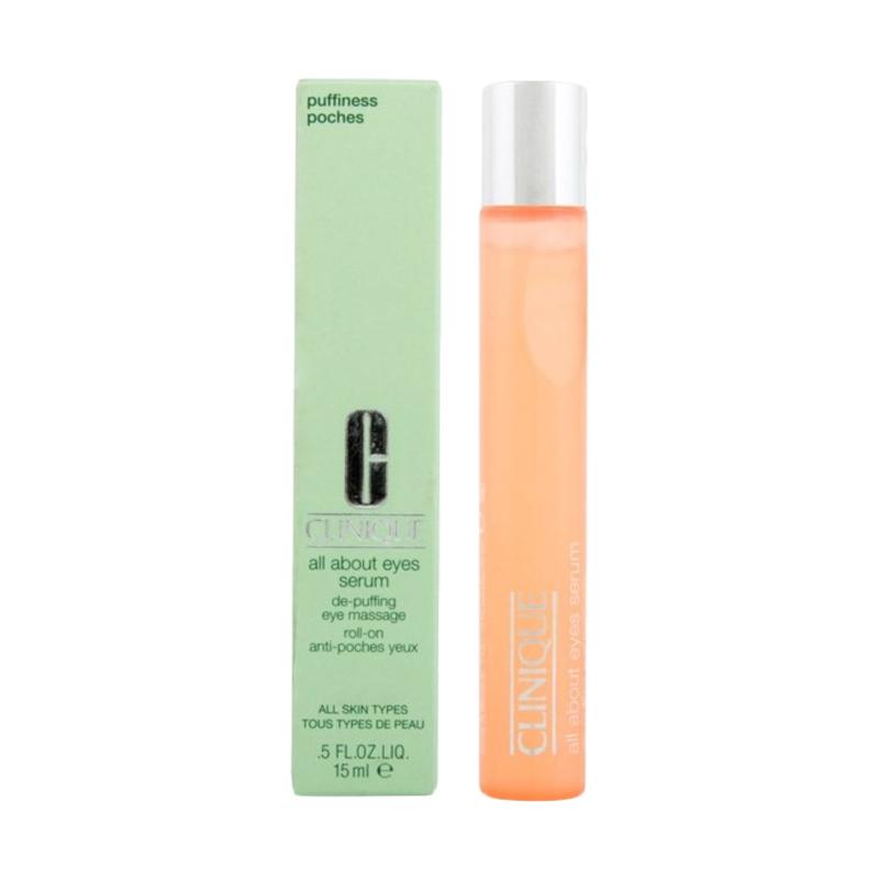 Promo Clinique All About Eye Serum Depuffing Eye Massage RollOn [15