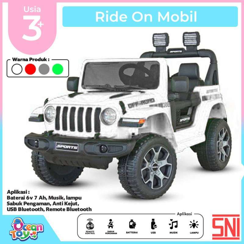 Promo Mainan Anak Mobil Aki Off Road Dilengkapi Remote Control Ada