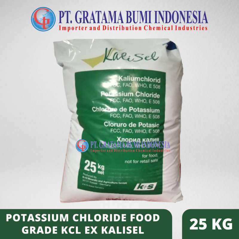 Jual Potassium Chloride Food Grade KCL Ex Kalisel 25 KG di Seller Serba
