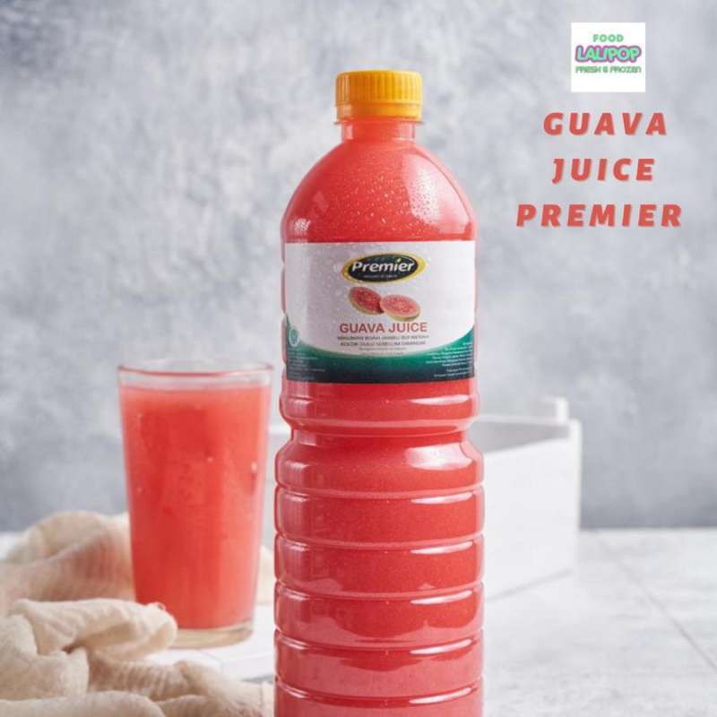 Jual JUS JUICE BUAH ASLI JAMBU MERAH / GUAVA 1 Liter, PREMIER di Seller
