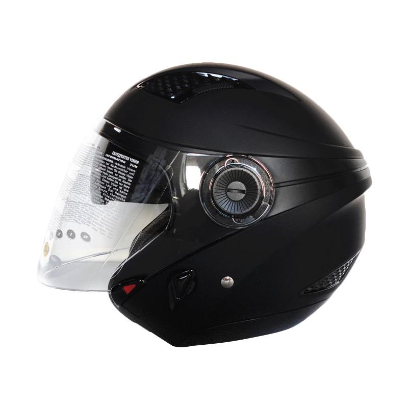 Jual Zeus ZS610 Helm Half Face Matt Black di Seller BIKE MASTER